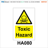 HBP001 Coshh Biological Hazard Highly Flammable LPG Harmful Gas Signs