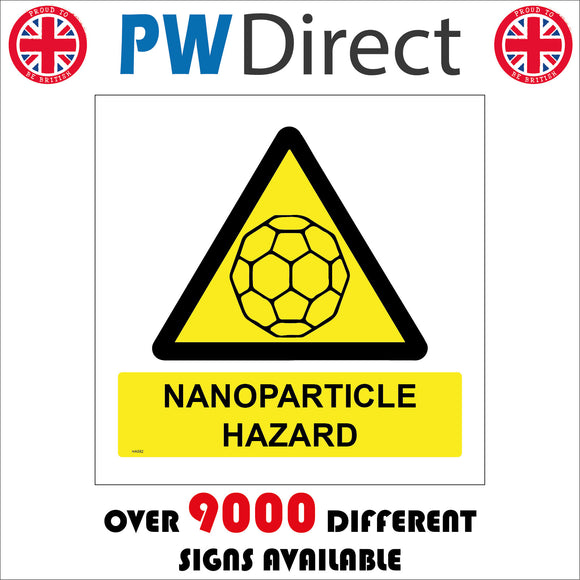 HA082 Nanoparticle Hazard Sign with Triangle Particle