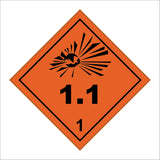 HA115 Explosion 1.1 Sign with Explosion 1.1