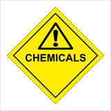 HA116 Chemicals Sign with Triangle Exclamation Mark