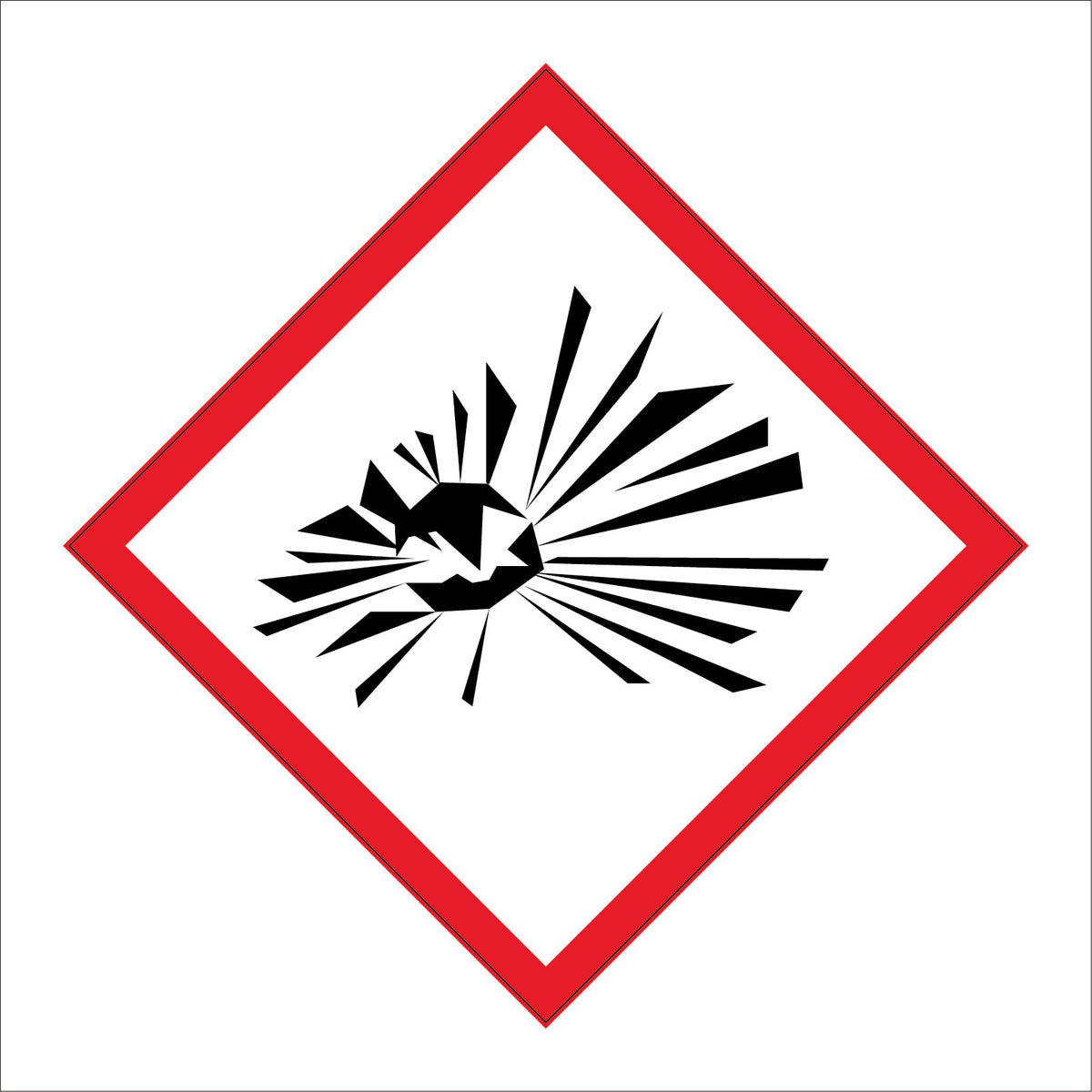 Explosive Black Red Border Diamond – PWDirect