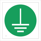 HA176 Green Electrical Symbol White