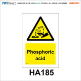 HBP001 Coshh Biological Hazard Highly Flammable LPG Harmful Gas Signs