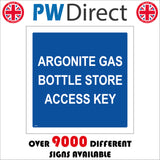 HA195 Argonite Gas Bottle Store Access Key