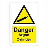 HA196 Danger Argon Cylinder