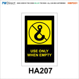 HBP001 Coshh Biological Hazard Highly Flammable LPG Harmful Gas Signs