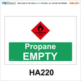 HBL001 Spill Kit Propane Cylinder Full Bottle Empty Radon Gas