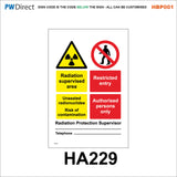 HBP001 Coshh Biological Hazard Highly Flammable LPG Harmful Gas Signs