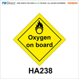 HSQ004 Oxidiser Oxygen Poison Radioactive Peroxide Corrosive