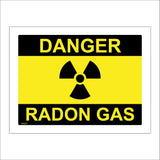 HA247 Danger Radon Gas