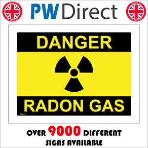 HA247 Danger Radon Gas