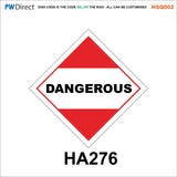 HSQ002 Explosive Combustible Choice Custom Biohazard Dangerous