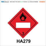 HSQ003 Compressed Gas Flammable Oxygen Toxic Fuel Personalise