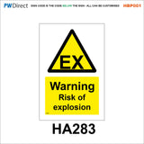 HBP001 Coshh Biological Hazard Highly Flammable LPG Harmful Gas Signs