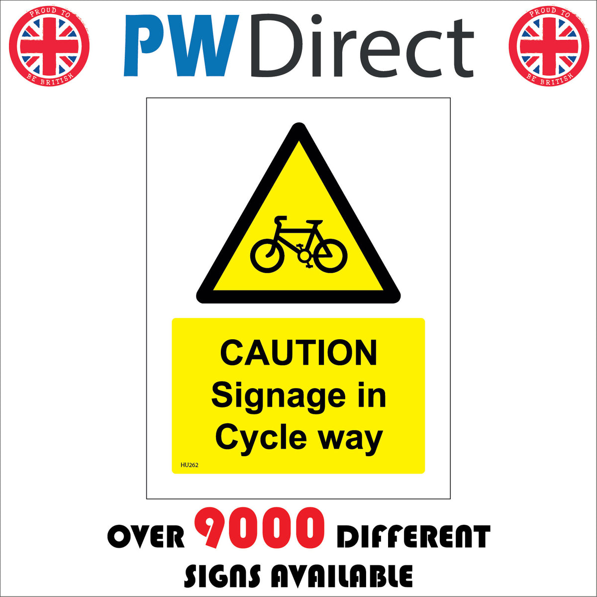 Caution Signage In Cycle Way Sign – PWDirect