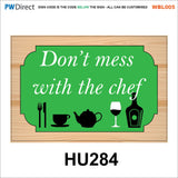 AWBL005 Made To Order Sign Wash Hands Sink Pots Utensils Raw Food