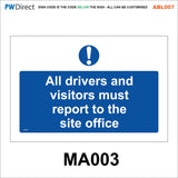 ABL007 Construction Site Safety PPE Keep Out Danger Office