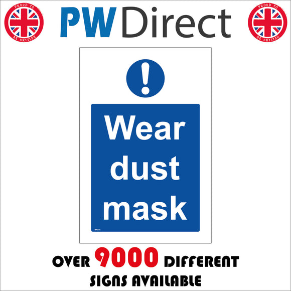 MA045 Wear Dust Mask Sign with Exclamation Mark