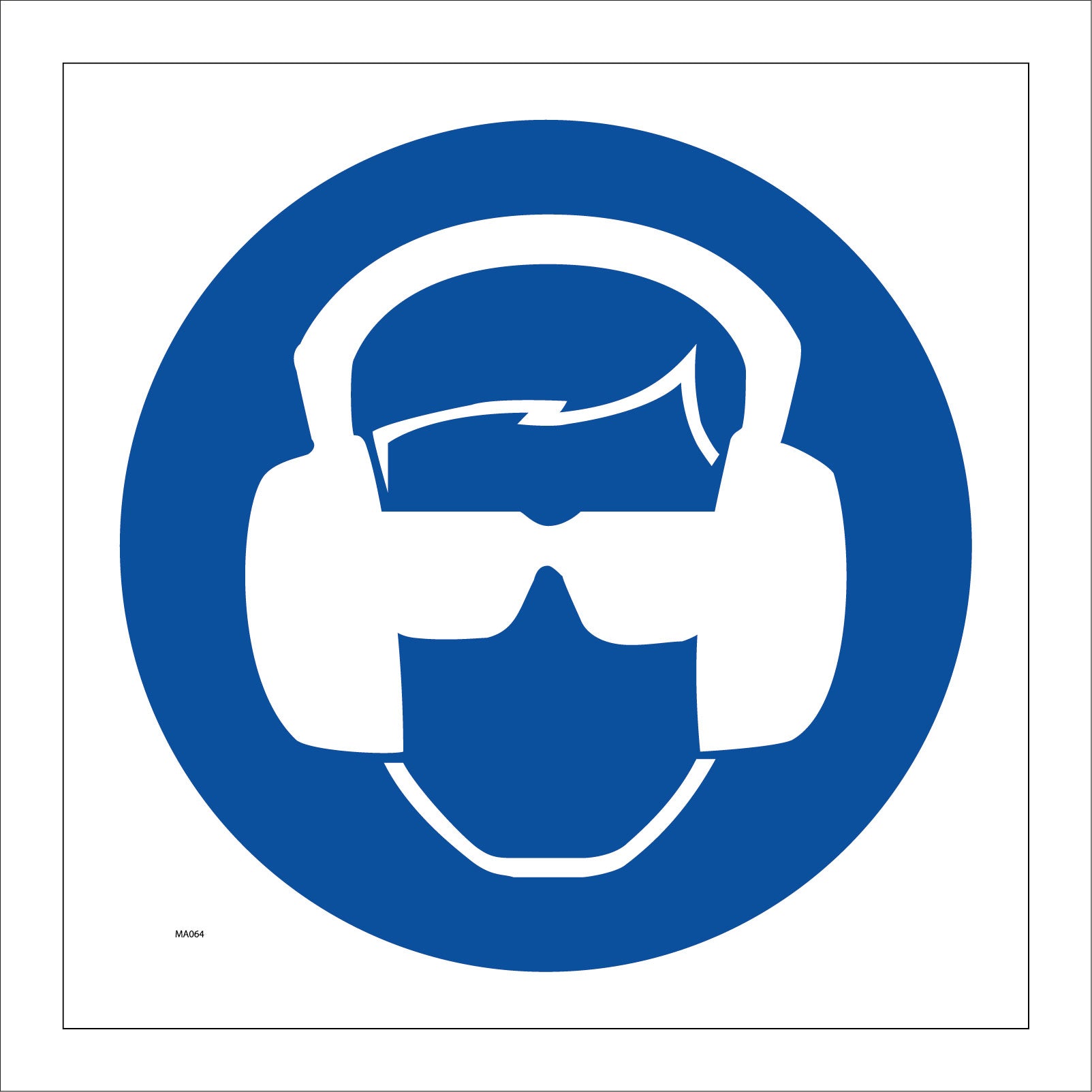 Eye And Ear Protection Sign Eye And Ear Protection Required When