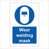 MA084 Wear Welding Mask Sign with Welding Mask