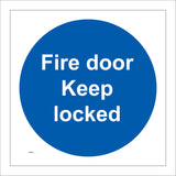 MA092 Fire Door Keep Locked Sign