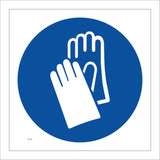 MA134 Hand Protection Sign with Gloves