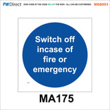 MSQ003 Choice Food Custom Fire Exit Switch Lights Drill Locks