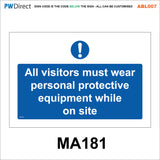 ABL007 Construction Site Safety PPE Keep Out Danger Office