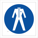 MA182 Protective Clothing Sign with Overalls