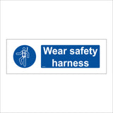 MA189 Wear Safety Harness Sign with Man Harness