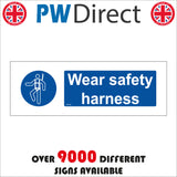 MA189 Wear Safety Harness Sign with Man Harness