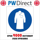 MA192 Protective Clothing Sign with Overcoat