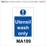 AWBP005 Custom Sign Made To Order Wash Hands Food Preparation Hygiene