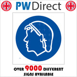 MA272 Hairnet Sign with Head Hairnet