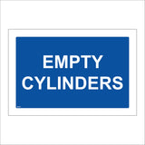 MA277 Empty Cylinders Sign