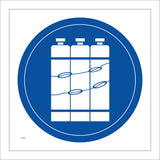 MA283 Chain Cylinders Sign with Cylinders