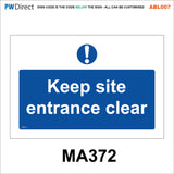 ABL007 Construction Site Safety PPE Keep Out Danger Office