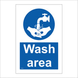 Wash Area Sign MA432