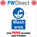 Wash Area Sign MA432
