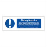 MA435 Slicing Machine Sign with Circle Exclamation Mark