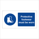 MA456 Protective Footwear Must Be Worn Sign with Boots
