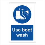 MA485 Use Boot Wash Sign with Circle Boots Spray