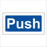 MA495 Push Sign