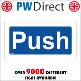 MA495 Push Sign