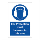 Ear Protection Must Be Worn In This Area Sign MA516
