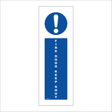 MA520 Fire Door Keep Shut Sign with Circle Exclamation Mark