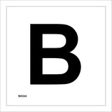 MA544 Letter Character B Warehouse Shelving Factory Storeroom Alphabet Sign