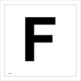 MA548 Letter Character F Warehouse Shelving Factory Storeroom Alphabet Sign