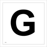 MA549 Letter Character G Warehouse Shelving Factory Storeroom Alphabet Sign