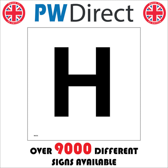 Letter Character H Warehouse Shelving Factory Storeroom Alphabet Sign ...